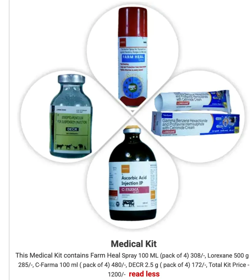 Veterinary medical kit for cattle care – German Hightech Charitable Trust